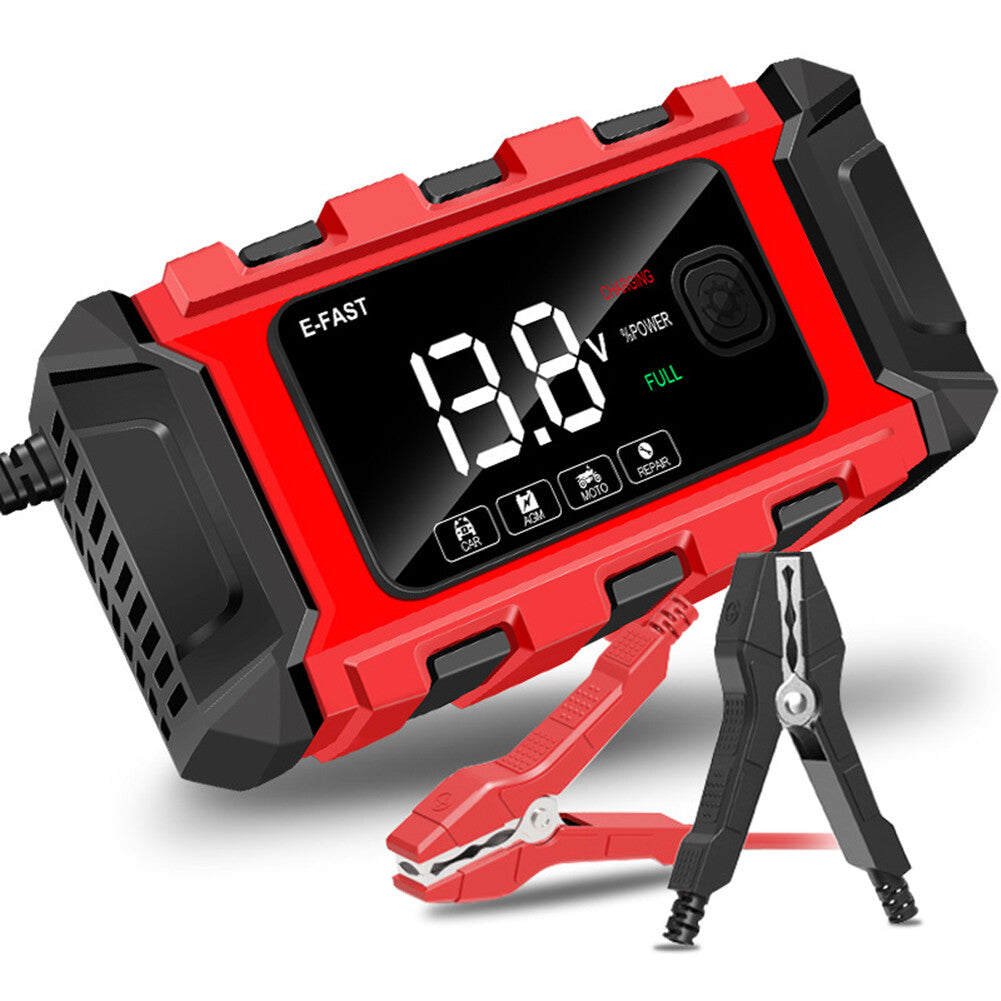 12V Intelligent Motorcycle Motorbike Car Battery Charger Automatic Smart Trickle