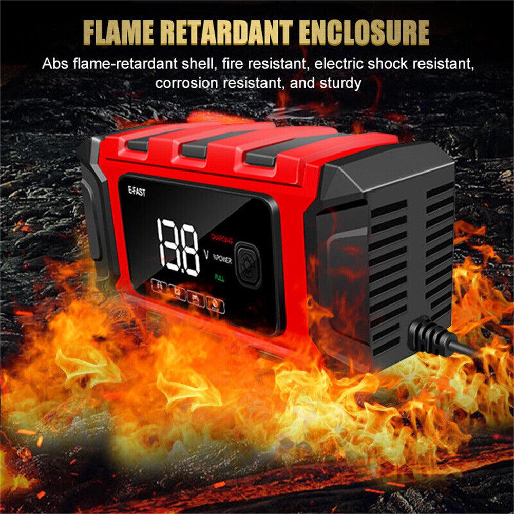 12V Intelligent Motorcycle Motorbike Car Battery Charger Automatic Smart Trickle