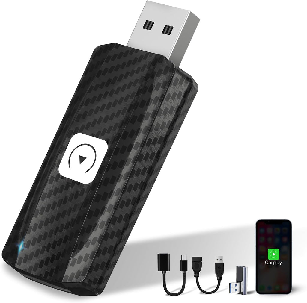 Carplay Wireless Adapter U2C-AIR Carplay Wireless Stick Convert Wired Carplay to Wireless, Plug and Play Compatible with Cars 2017-2026 for Ios 10+, Black