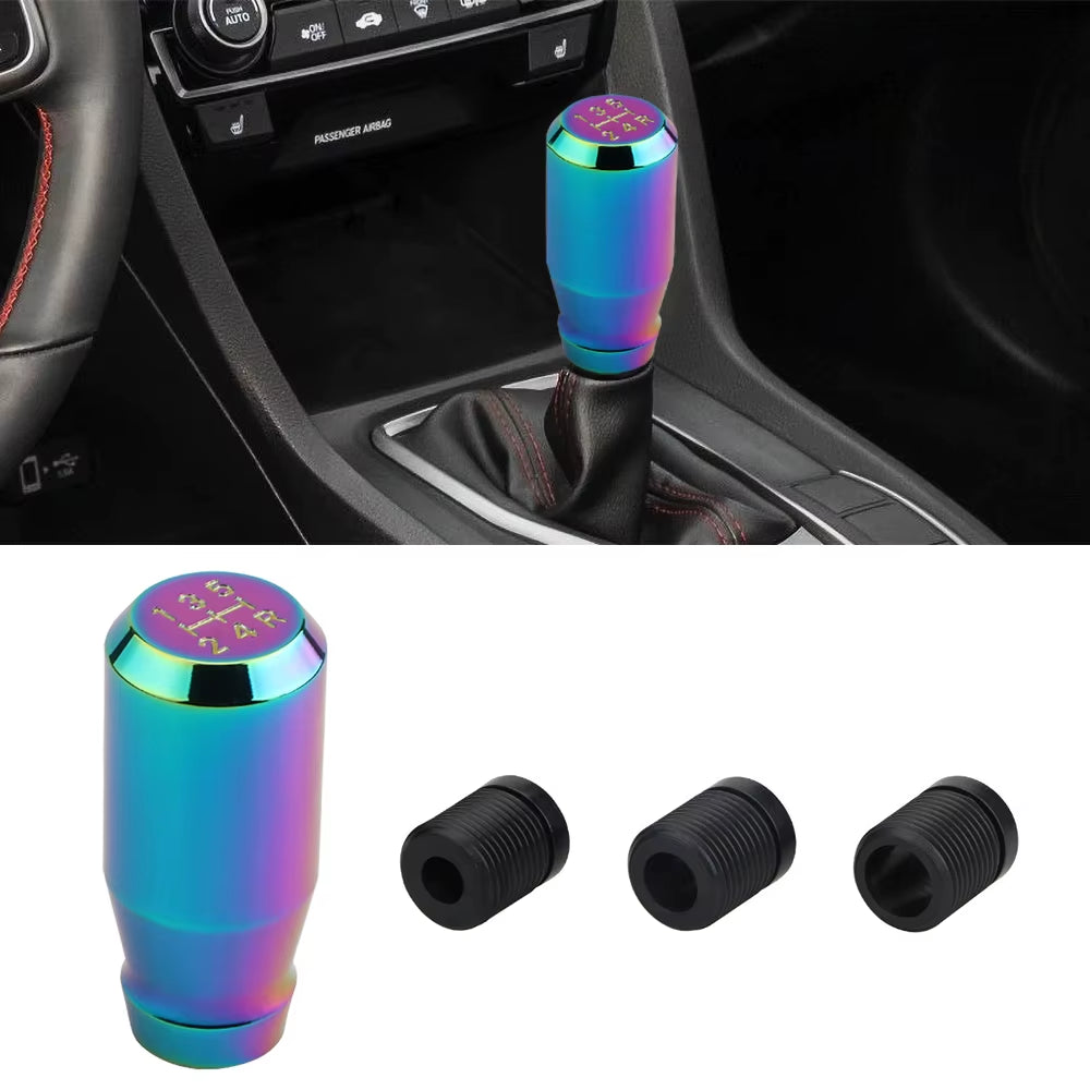 Universal Aluminum Manual Gear Knob 5 Speed Shifter Car Stick Shift Lever AU