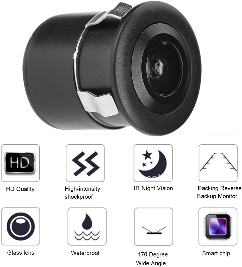 Rear View Parking Camera System Waterproof Wide Angle 17 Degree HD Colour Reverse Backup Video Camera