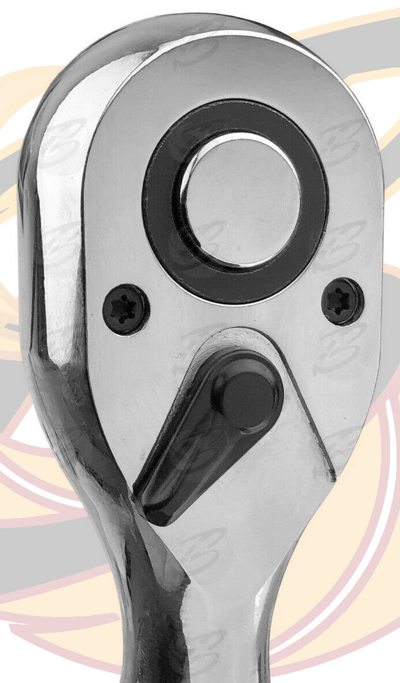 US.PRO 3Pc Ratchet Handle Set 1/4" 3/8" 1/2" Long Reach Wrenches Quick Release