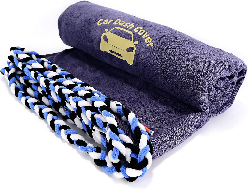 Window Tinting Dash Protection, Super Absorbent Dash Towel Microfiber Towel and Strand Soak Rope Tool, Protective Control Water Shield for Windshield Film Install Scratch Free Tint Tools