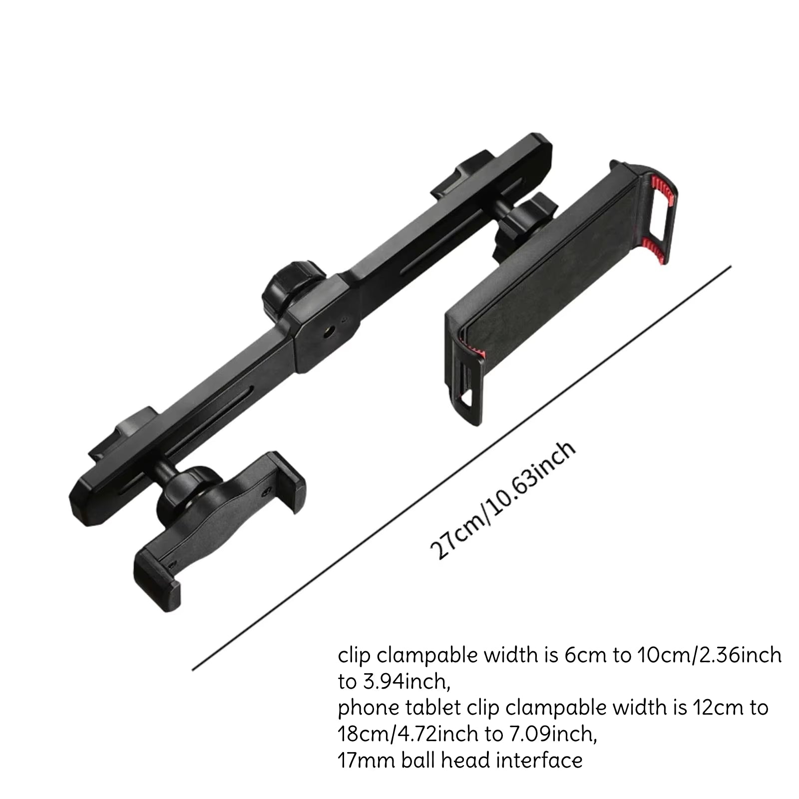 Universal Mobile Phone Bracket Dual Adjustable Crossbar Clip for Livie Stream Video Recording Multifunctional Tripod Accessories