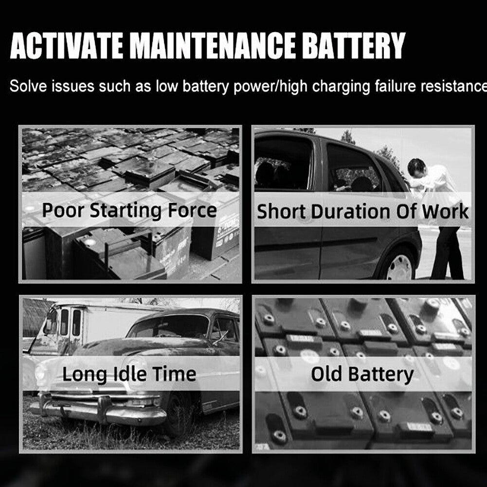 12V Intelligent Motorcycle Motorbike Car Battery Charger Automatic Smart Trickle