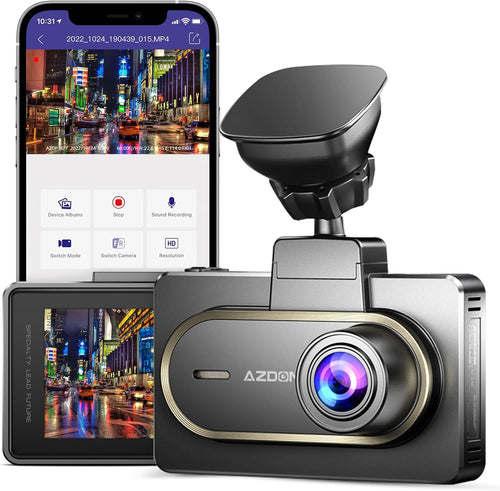 2K Dash Cam with Wifi APP Control Car Camera Dashboard Camera 1440P, 3.0" Display Video Recorder 170 Wide Angle, Night Vision, 24H Parking Mode, G-Sensor, Super Capacitor(M27)