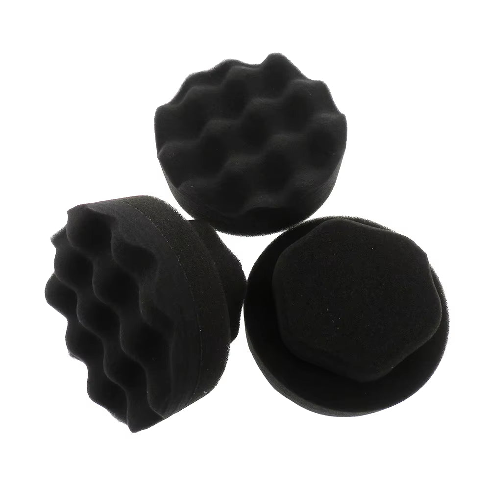 Detailing Brush Tire Shine Hex Grip Dressing Applicator round Washable Car Foam Sponge Reusable Tire Cleaner for Auto Washing