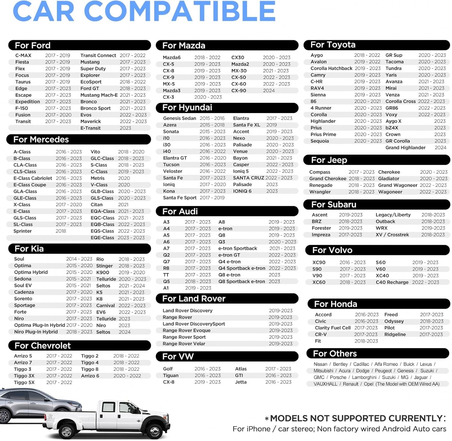 Carplay Wireless Adapter U2C-AIR Carplay Wireless Stick Convert Wired Carplay to Wireless, Plug and Play Compatible with Cars 2017-2026 for Ios 10+, Black