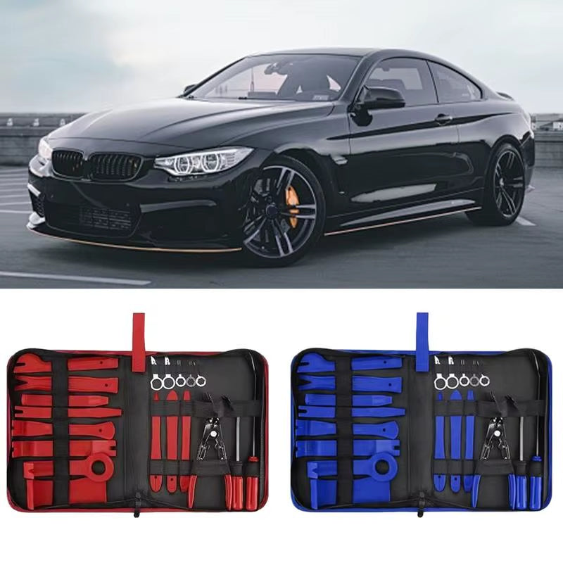 Removal Tool Kit for Car Trim Tools 19 Pieces Pry Tool Kit Removal Tool Kit Light Weight for Fasteners Door Panels Automotive