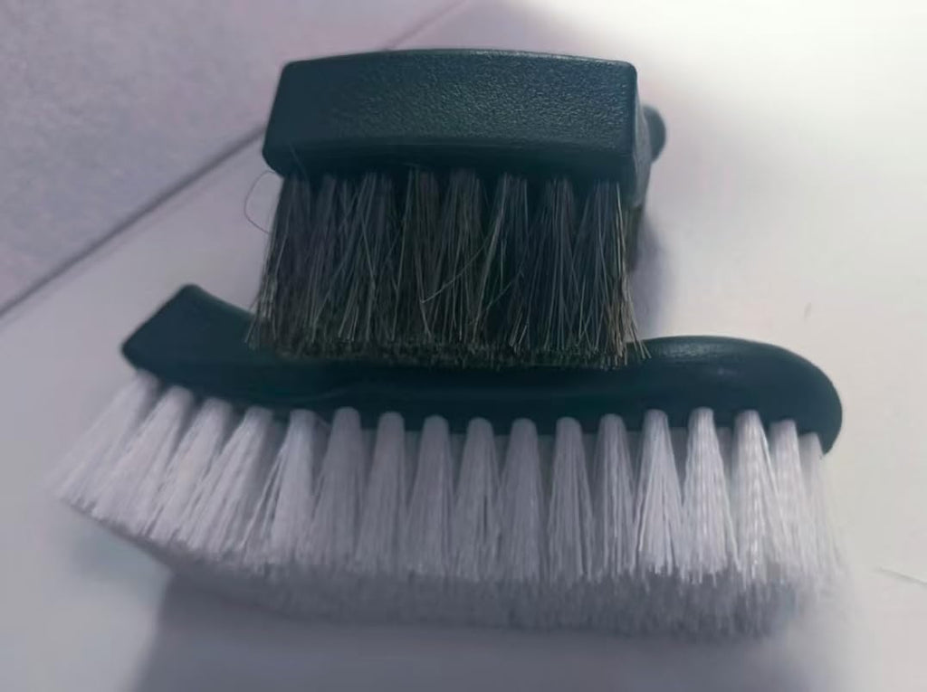Upholstery Brush Set Chemical Guys Brush Carpet Brush Car Cleaning Brush Horse Hair Brush and Car Brush Horsehair Detailing for Car Upholstery Cleaner Leather Brush, Interior, Boat, Couch and Sofa