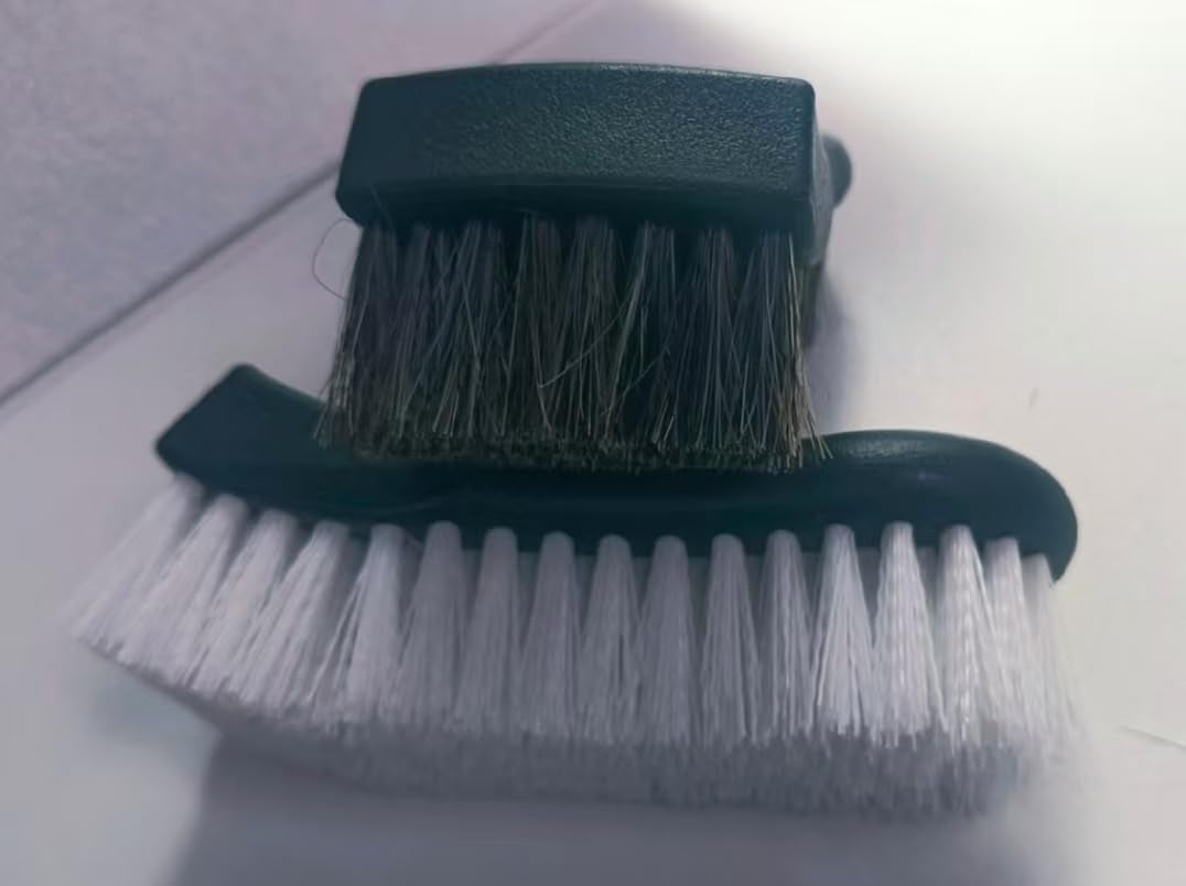 Upholstery Brush Set Chemical Guys Brush Carpet Brush Car Cleaning Brush Horse Hair Brush and Car Brush Horsehair Detailing for Car Upholstery Cleaner Leather Brush, Interior, Boat, Couch and Sofa