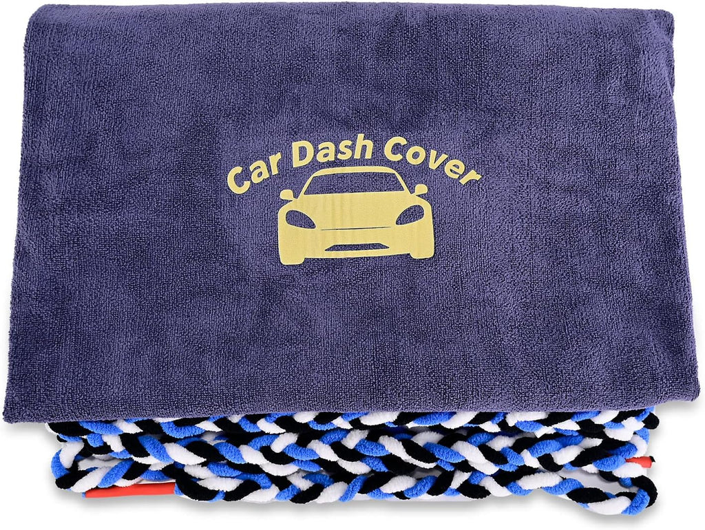 Window Tinting Dash Protection, Super Absorbent Dash Towel Microfiber Towel and Strand Soak Rope Tool, Protective Control Water Shield for Windshield Film Install Scratch Free Tint Tools