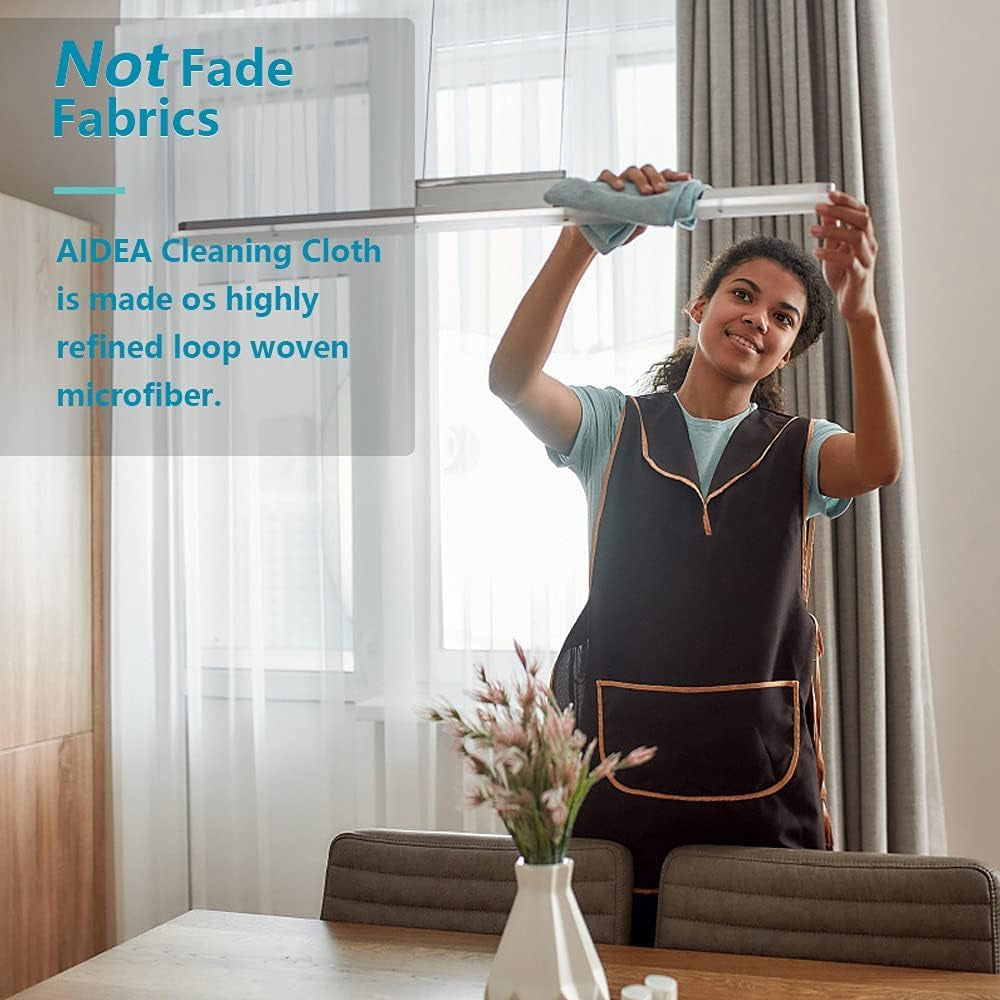 Microfibre Cloth Pack of 24, Multifunctional Reusable Cleaning Cloths, Lint Free Streak Free Washable Cloth Duster for House, Kitchen, Car, Motorbike, Windows 30 X 30 Cm