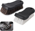 Upholstery Brush Set Chemical Guys Brush Carpet Brush Car Cleaning Brush Horse Hair Brush and Car Brush Horsehair Detailing for Car Upholstery Cleaner Leather Brush, Interior, Boat, Couch and Sofa