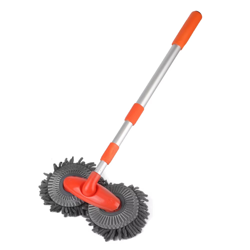 Car Brush Washer Mop Foam Wash Chenille Windshield Roof Window Cleaning Maintenance Stretching Handle Auto Care RV Accessories