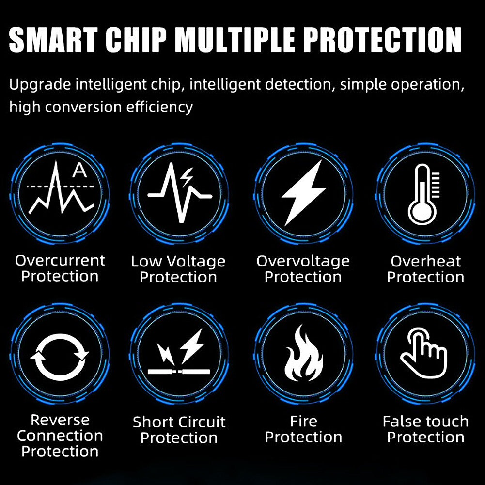 12V Intelligent Motorcycle Motorbike Car Battery Charger Automatic Smart Trickle