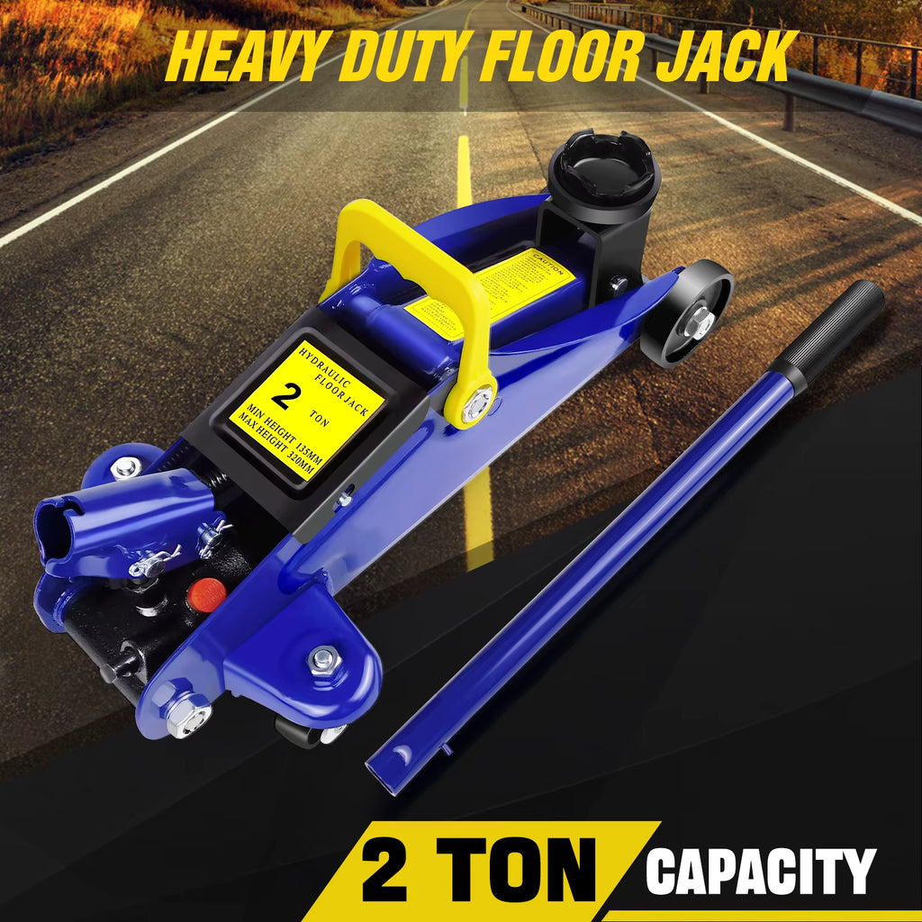 2 Tons Hydraulic Trolley Jack,Crane Lifting Jack Floor Jack Heavy Duty Car Caravan Van Vehicle Stand Lifting Tool Repair